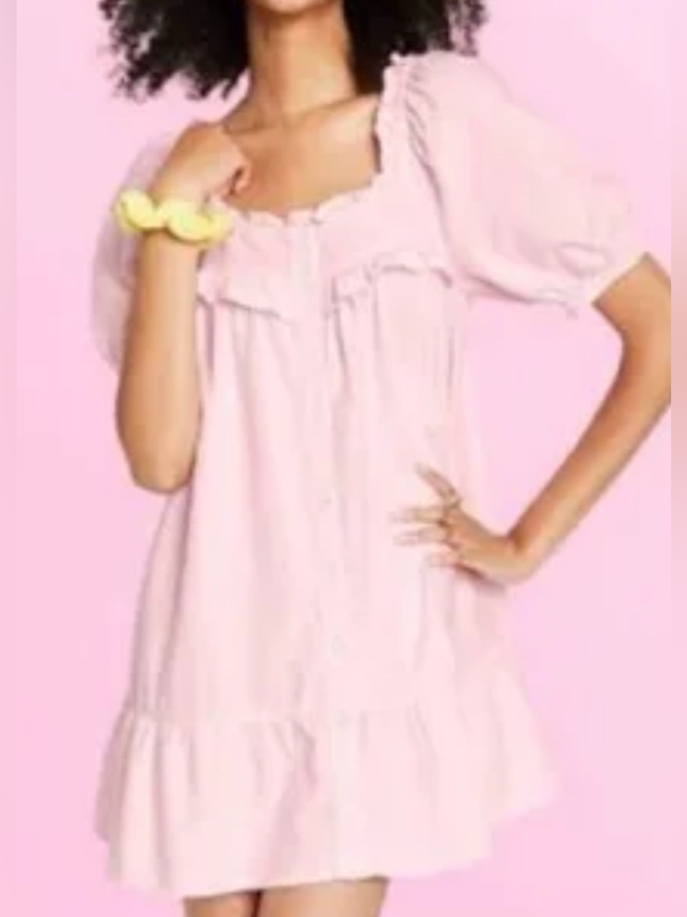 Women’s Short Sleeve Ruffle Dress - Stoney Clover Lane x Target Pink.